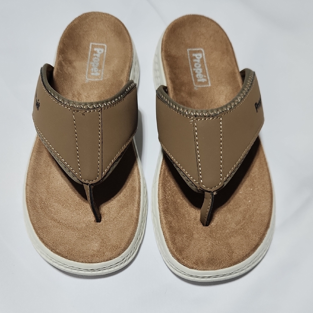 Propet Womens TravelActiv Ft Flip Flop Casual Sandals